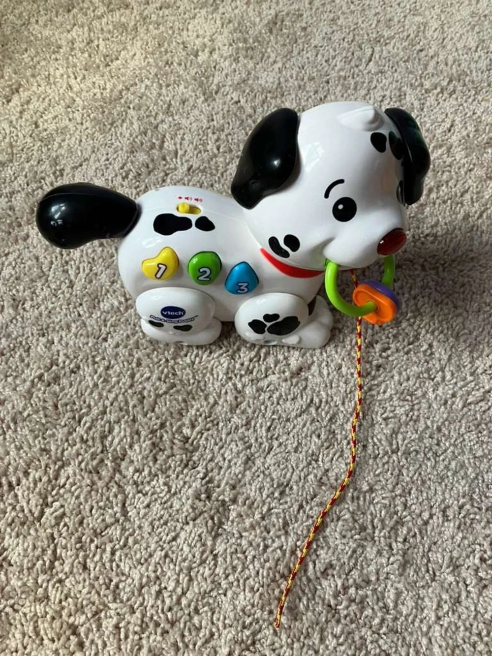 VTech Pull-Along Learning Puppy Toy - White and Black